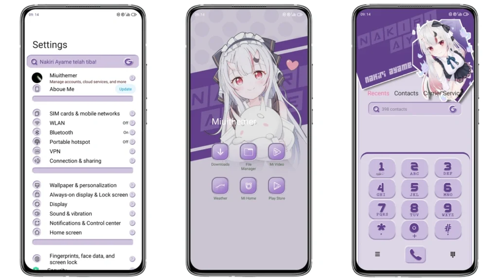 Nakiri Ayame MIUI Theme