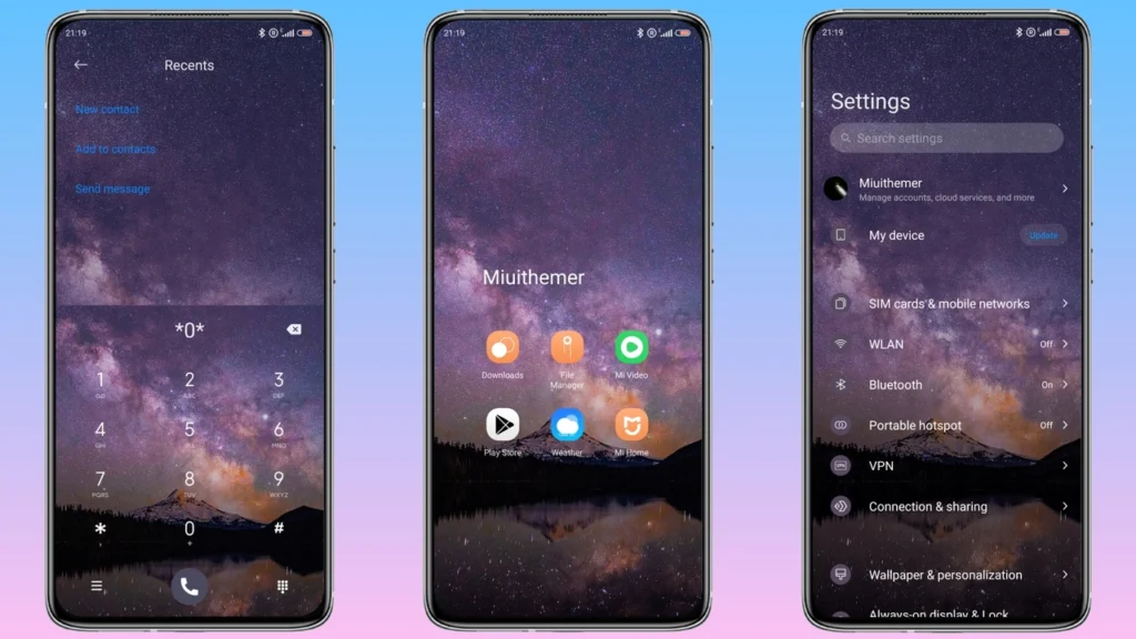 Starry dream IOS MIUI Theme