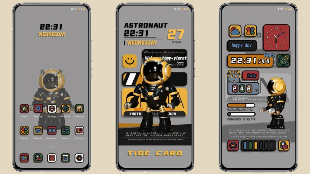 Trend astronaut MIUI Theme