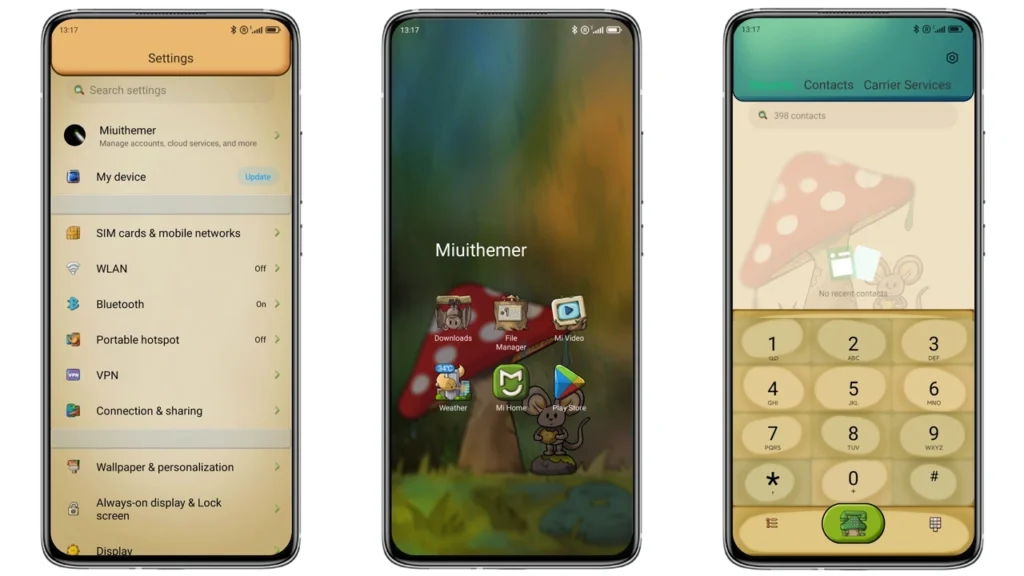 Under the Mushroom MIUI Theme