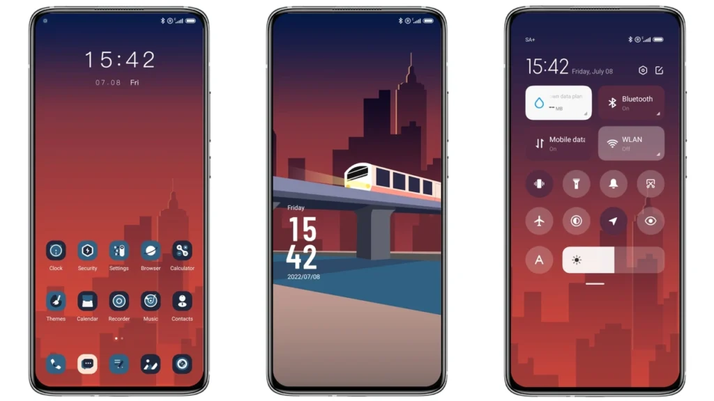 dusk train MIUI Theme