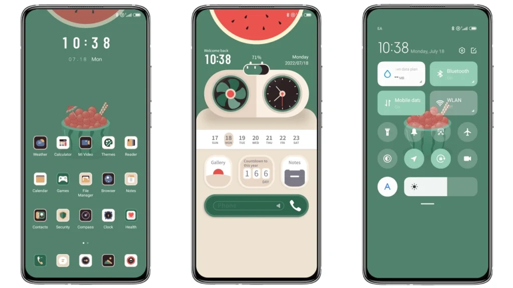 play watermelon MIUI Theme