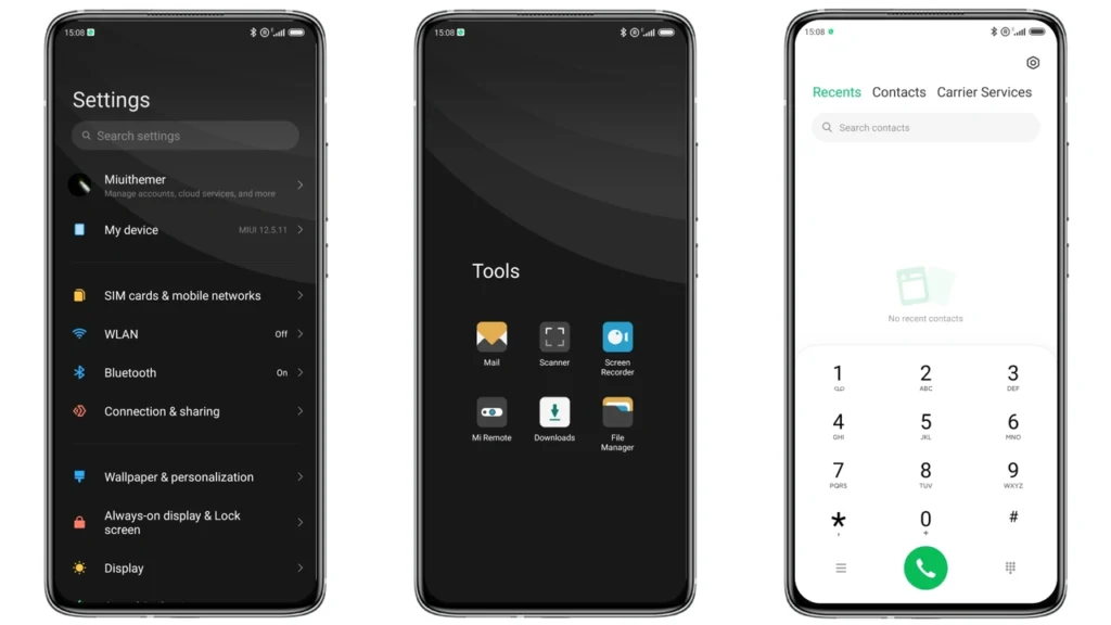 Black Tone MIUI Theme