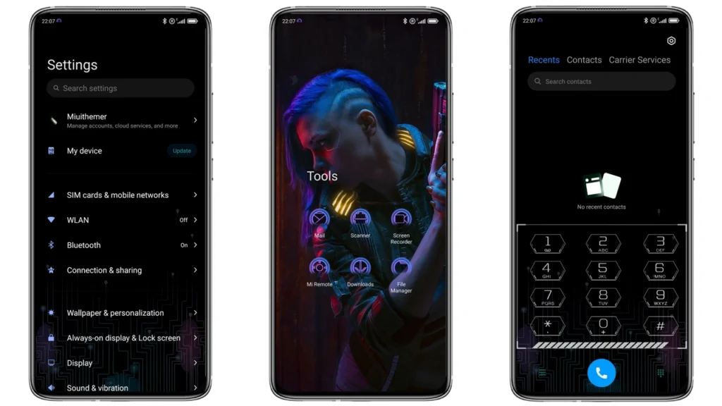 Cyberpunk 70IZ V13 MIUI Theme