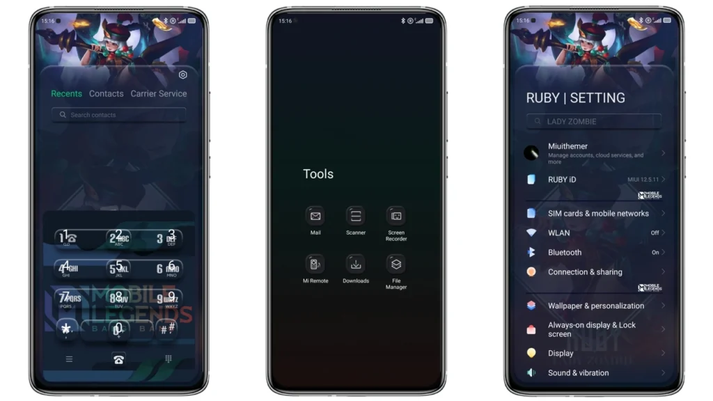 LADY RUBY V12.5 MIUI Theme