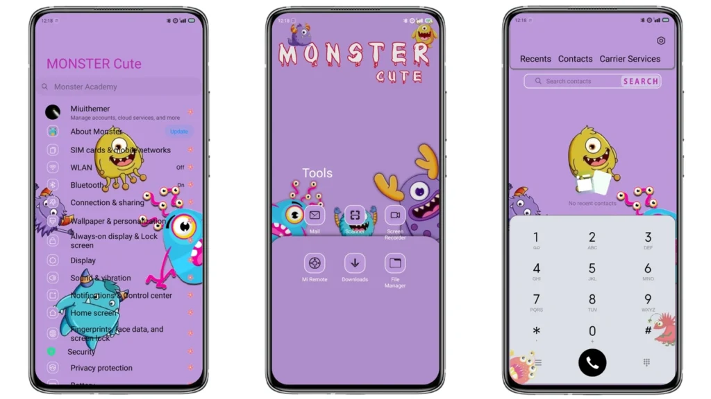 MONSTER Cute Theme