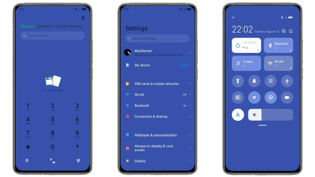 azure widget Theme