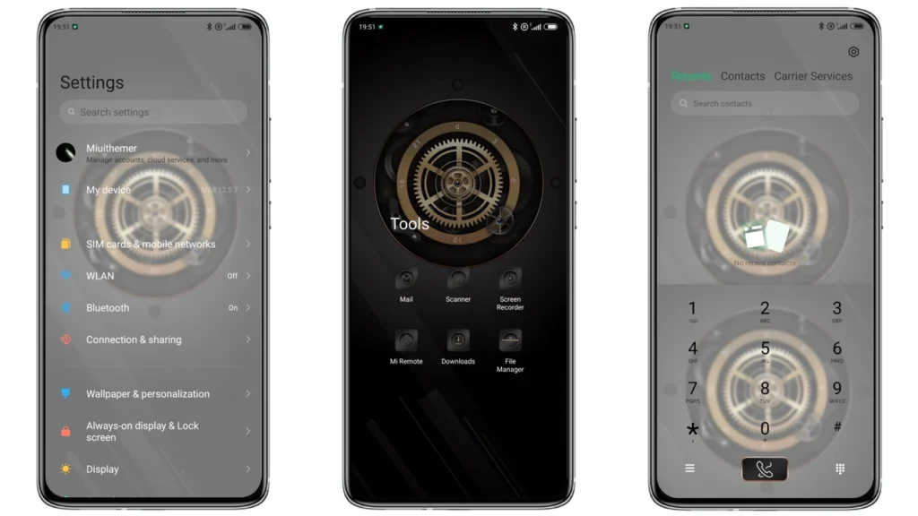 golden pupil MIUI Theme