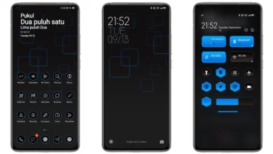 Black and Blue Theme