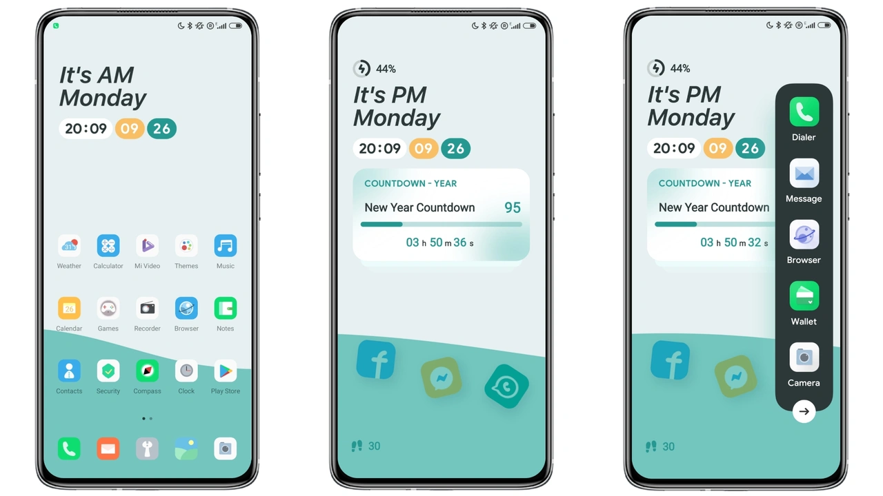 Cyan serenity MIUI theme for Xiaomi and Redmi devices - MIUI Themer