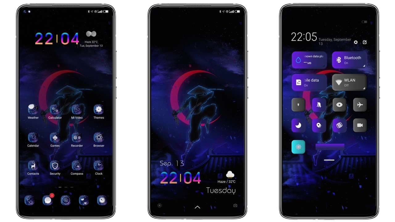 Ningia MIUI theme for Xiaomi and Redmi devices MIUI Themer