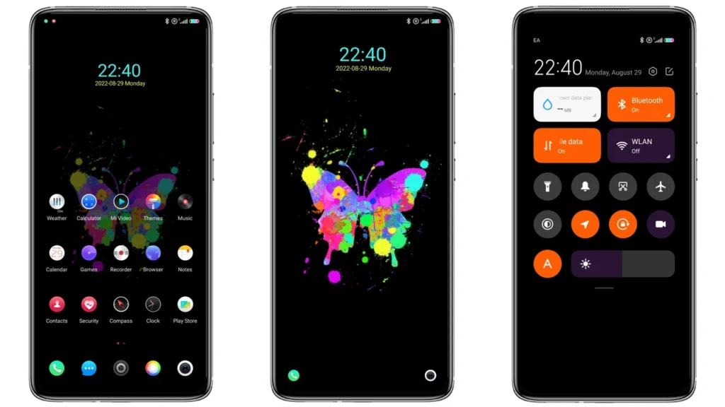 Rainbow Butterflies Theme