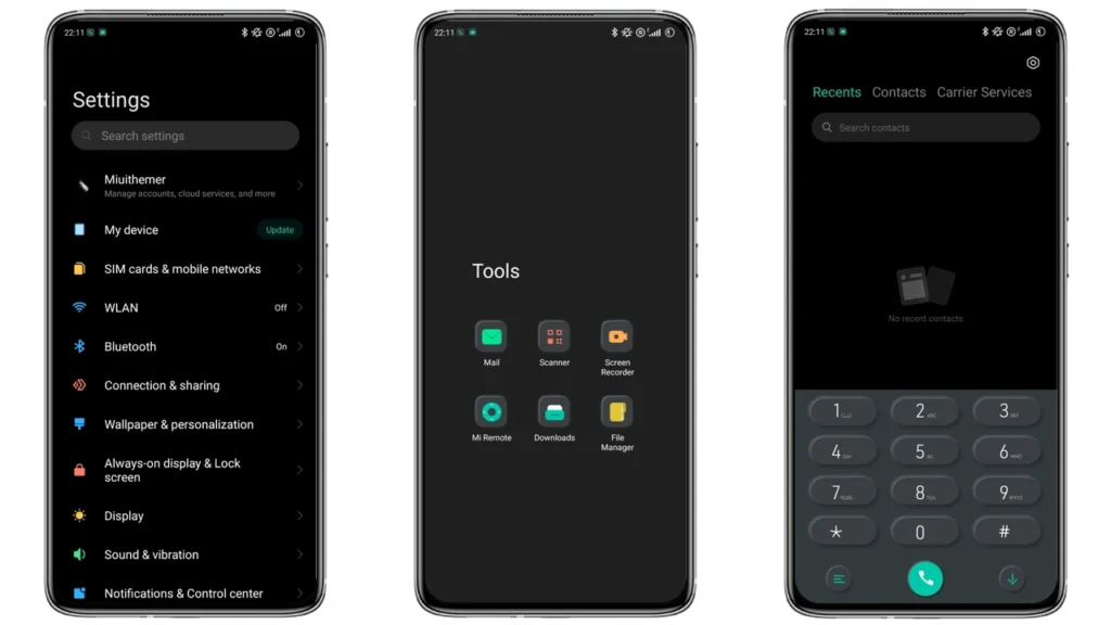 Today black v13 Theme