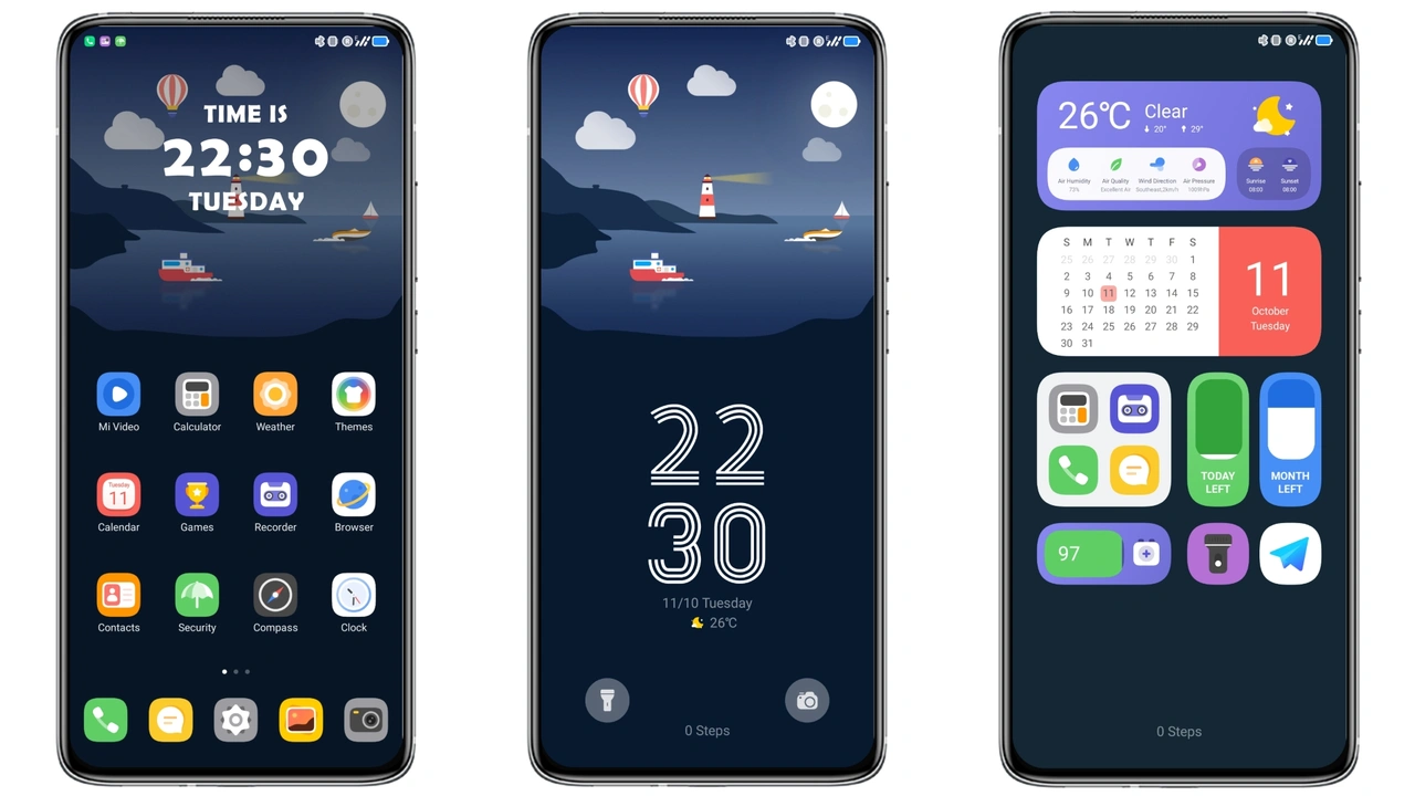 Night Vision MIUI theme for Xiaomi and Redmi devices MIUI Themer