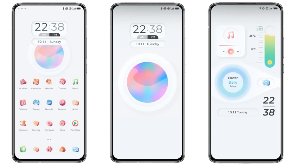 Three Screen Fluid MIUI theme for Xiaomi and Redmi devices - MIUI Themer