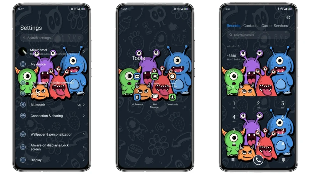 Creative monster Theme