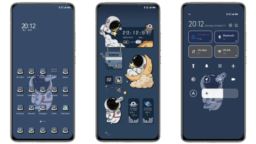 Galaxy Astronaut Theme