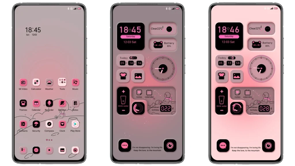 Keep Love widget Theme