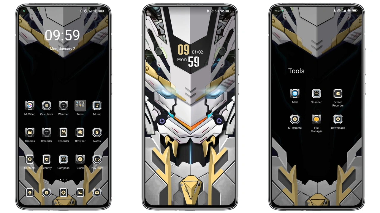 White Tiger Armor MIUI theme for Xiaomi and Redmi Phones MIUI Themer