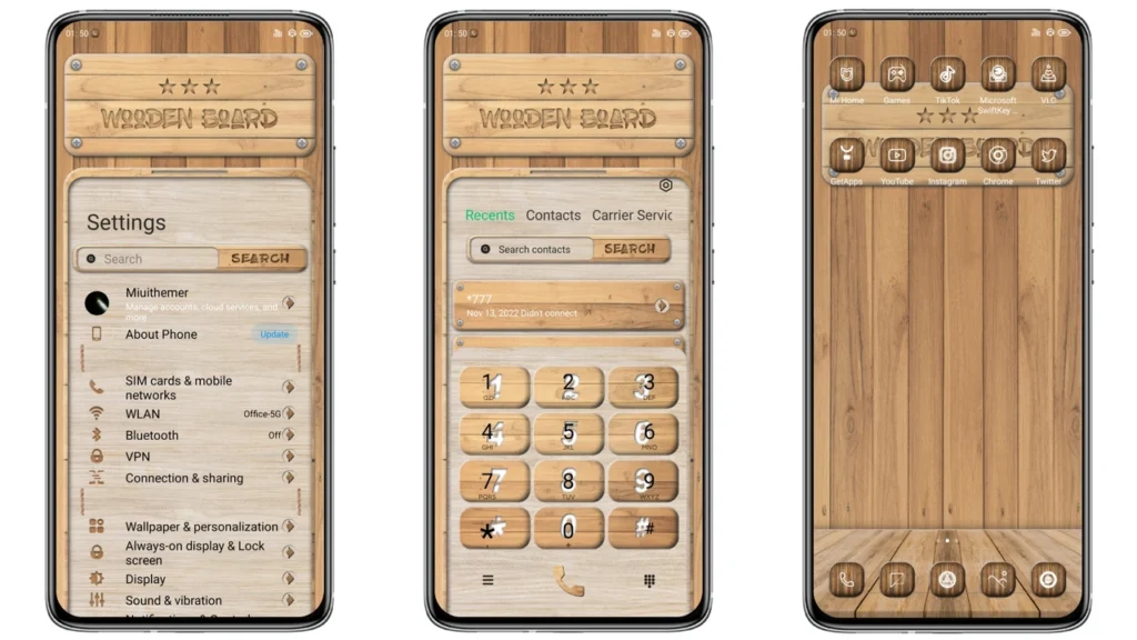 Wooden Board Theme