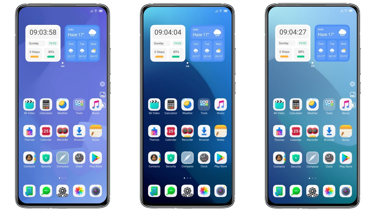 Master Evo M14 Multiple Lockscreen and Widget MIUI theme for Xiaomi