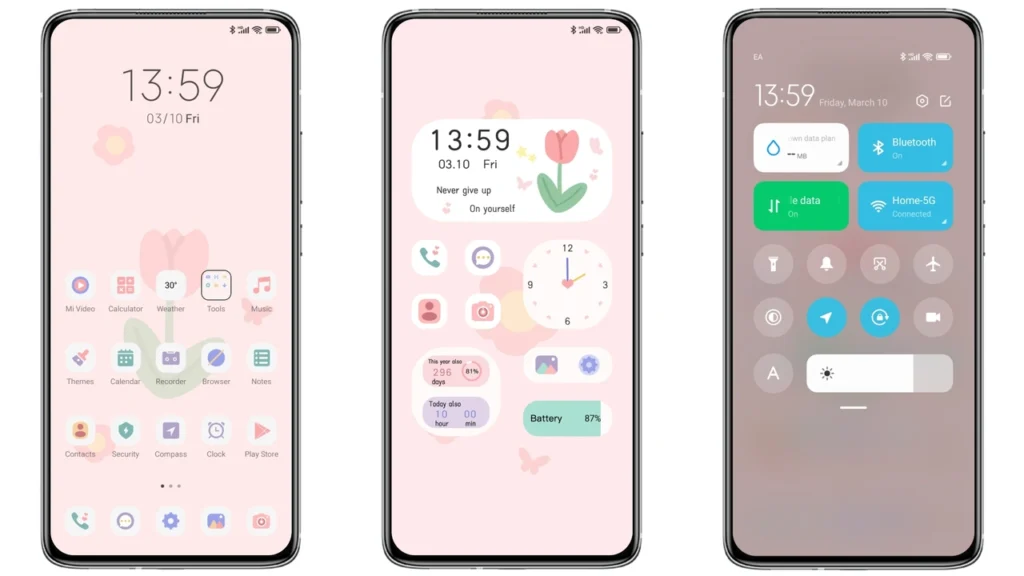 Pink tulip Theme