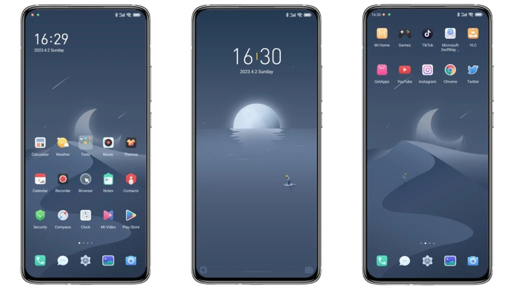 Chasing the moon MIUI Theme