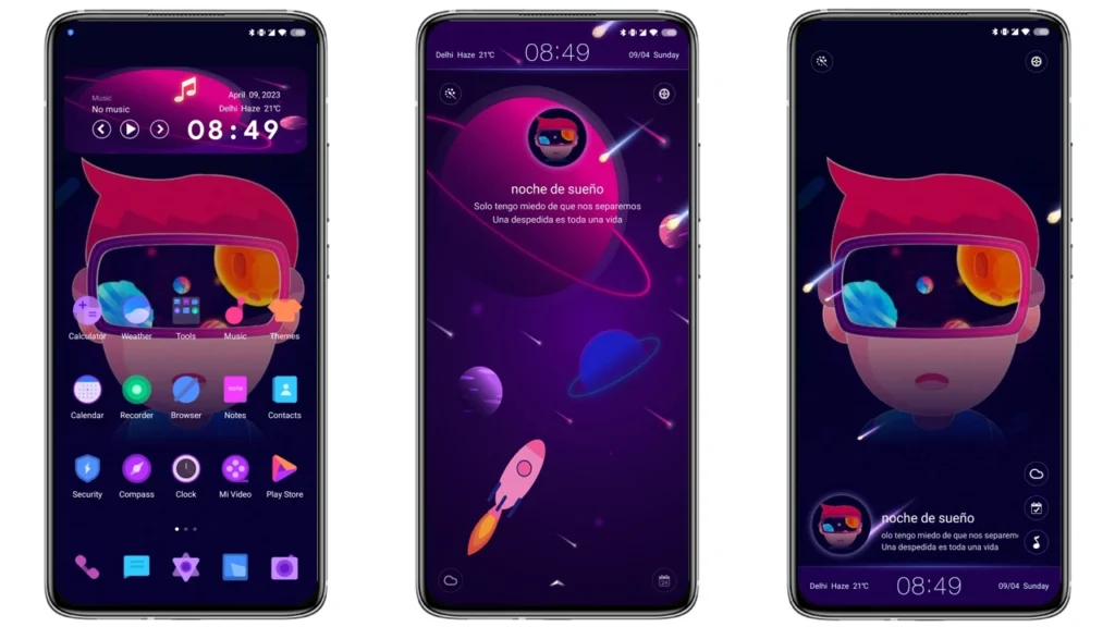 Virtual Space M14 MIUI Theme