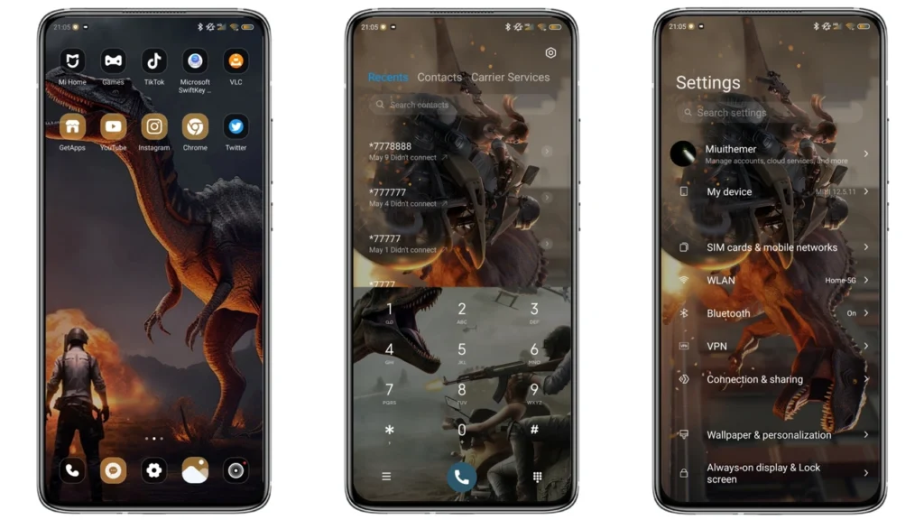 Dinosaur world MIUI Theme