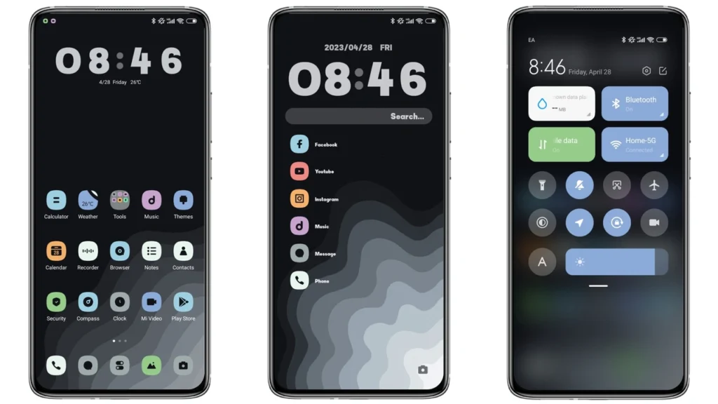 Wave rhythm MIUI Theme