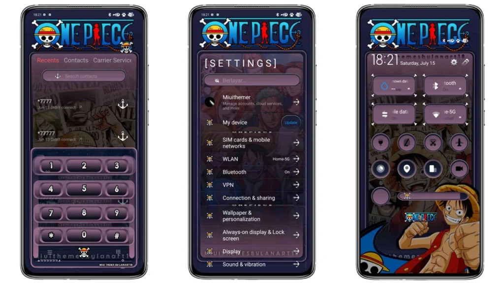 DVRK P ONEPIECE MIUI Theme