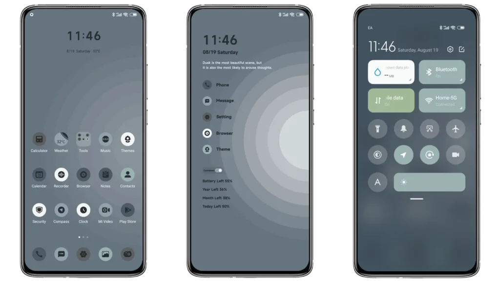 Gradient Halo MIUI Theme