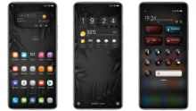 Black Leaves MIUI Theme