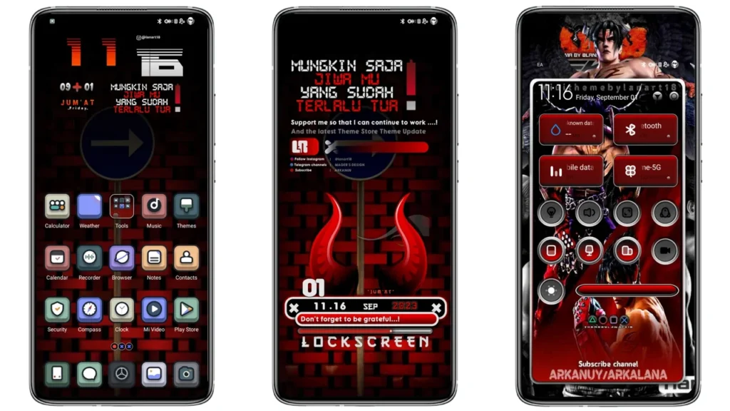 DVRK TEKKEN MIUI Theme