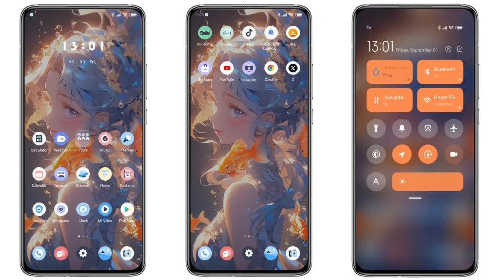 Koi Girl MIUI Theme