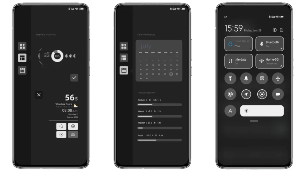Minimalist Black MIUI Theme
