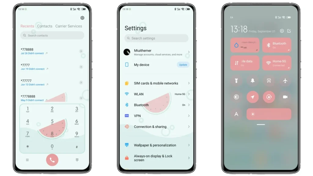 Summer watermelon MIUI Theme