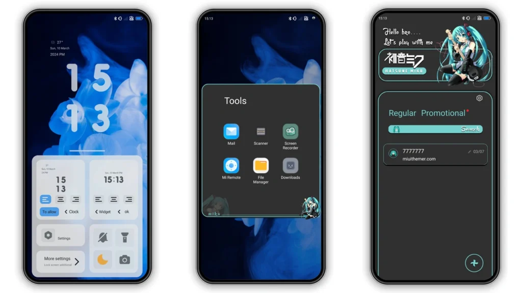 Blue Hair HyperOS and MIUI Theme