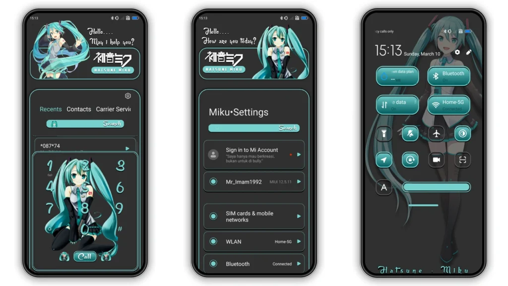 Blue Hair HyperOS and MIUI Theme