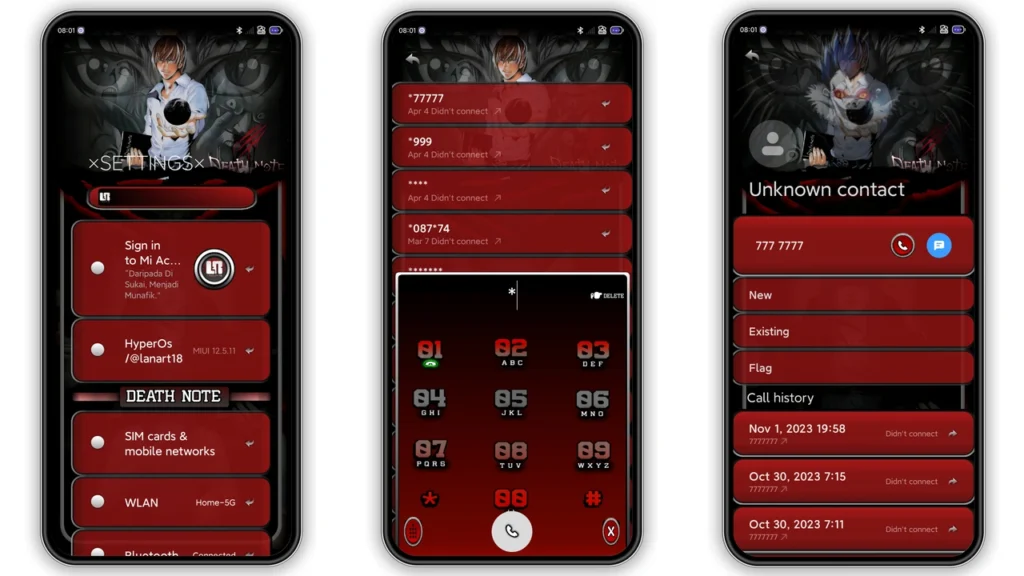 DVRK LDEATHNOTE HyperOS Theme