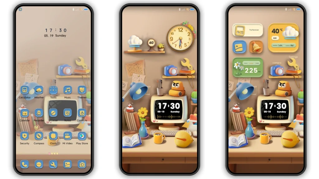 3D desktop HyperOS and MIUI Theme