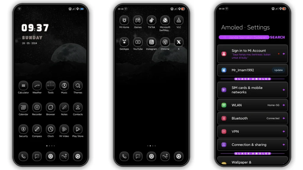 Black Amoled HyperOS Theme