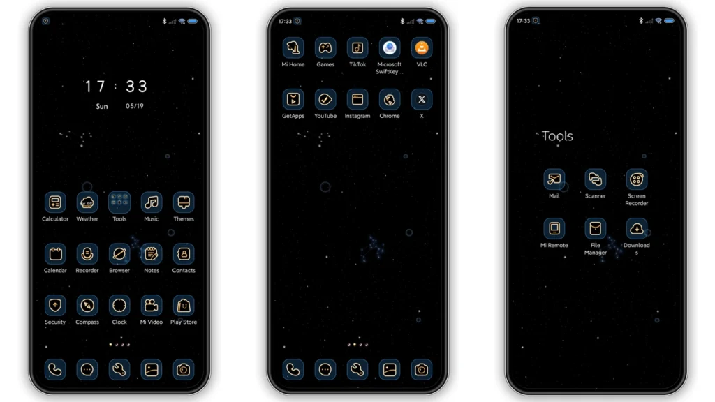 Blue ring HyperOS and MIUI Theme