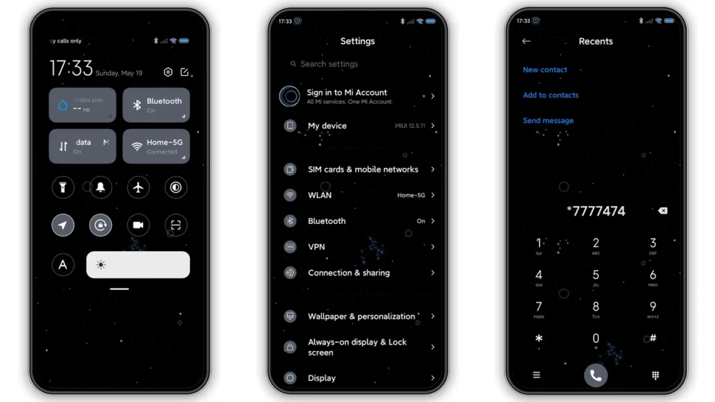 Blue ring HyperOS and MIUI Theme
