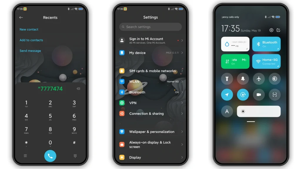 Carving planets HyperOS and MIUI Theme
