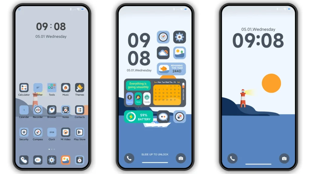 Coastal Lighthouse HyperOS and MIUI Theme