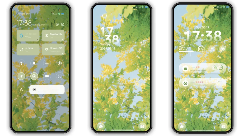 Eye care green HyperOS Theme