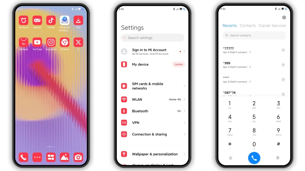 Flat Red HyperOS Theme
