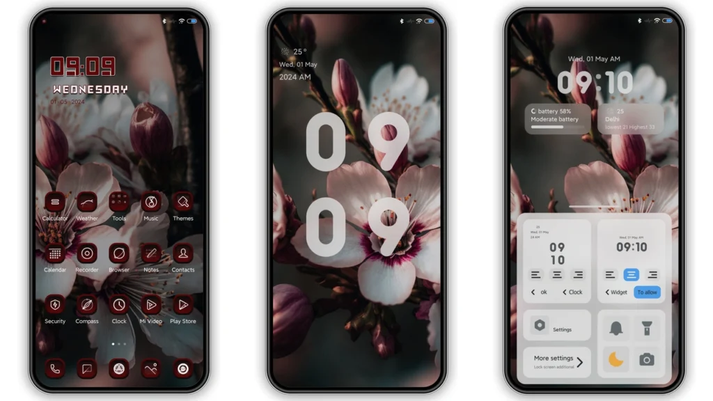 Flower Cherry HyperOS Theme