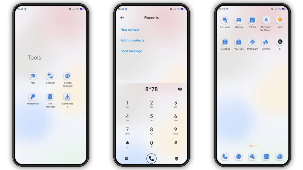 Plain white HyperOS and MIUI Theme